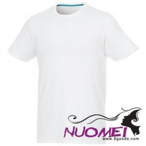D0167 JADE SHORT SLEEVE MENS RECYCLED TEE SHIRT in White Solid