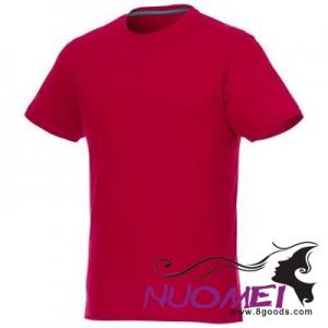 D0173 JADE SHORT SLEEVE MENS RECYCLED TEE SHIRT in Red