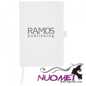 D0631 FLEX A5 NOTE BOOK with Flexible Back Cover in White Solid