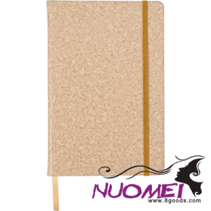 D0649 NOTE BOOK with Cork Print (Approx A5) in Brown