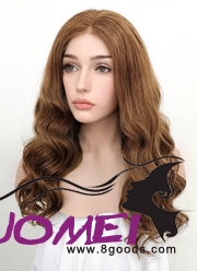 F1042 16" Long Wavy Brown Lace Front