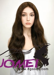 F1056 24" Wavy Lace Front Remy Natural Hair Wig