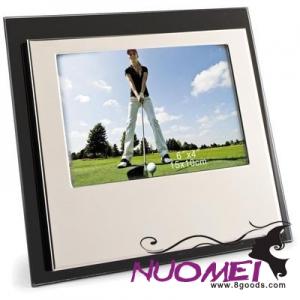 F0680 PLATED METAL ENGRAVERS PHOTO FRAME