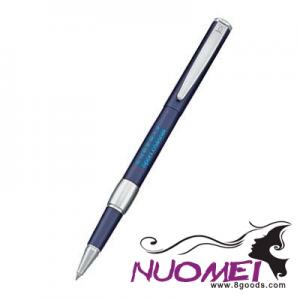 D0671  SOFT LACQUER METAL ROLLERBALL PEN in Blue