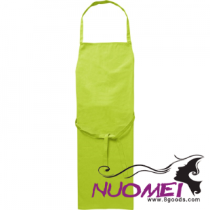 F0725 COTTON APRON in Lime