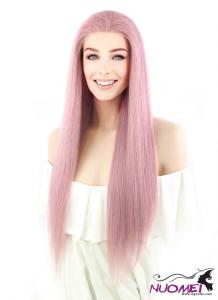 F1060 24" Long Straight Pink Lace Front